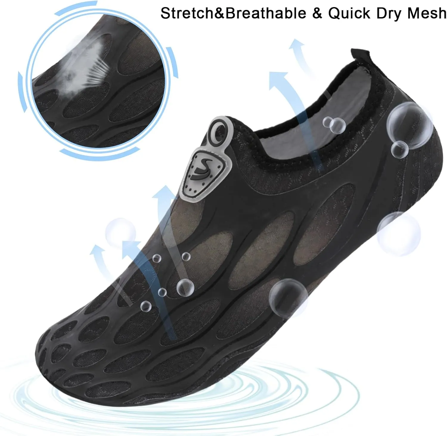 Spesoul Water Shoes for Women Men Quick Dry Aqua Socks Water Sneakers Outdoor Beach Swim Shoes