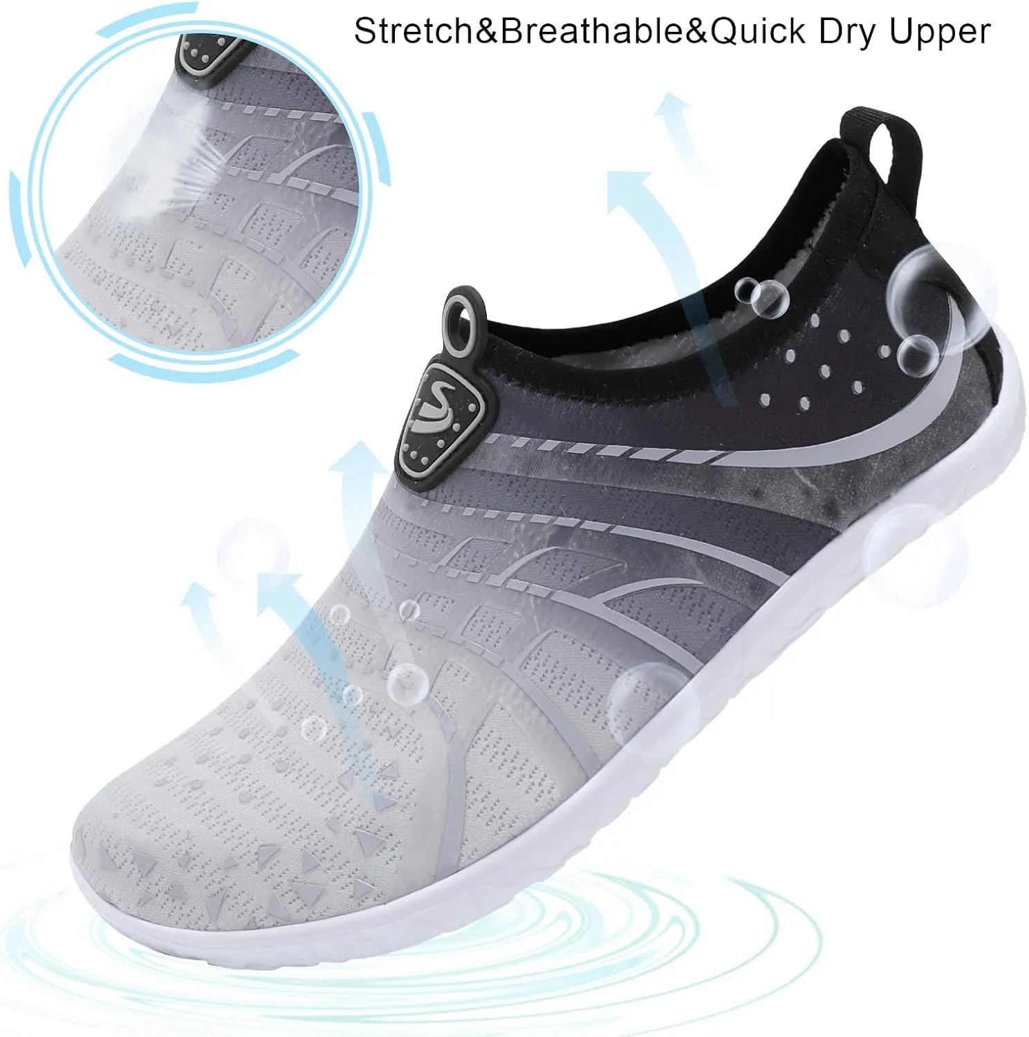 Spesoul Womens and Mens Water Shoes Breathable Quick Dry Soft Barefoot Aqua Socks for Hiking Swim Beach Surf Yoga Sport