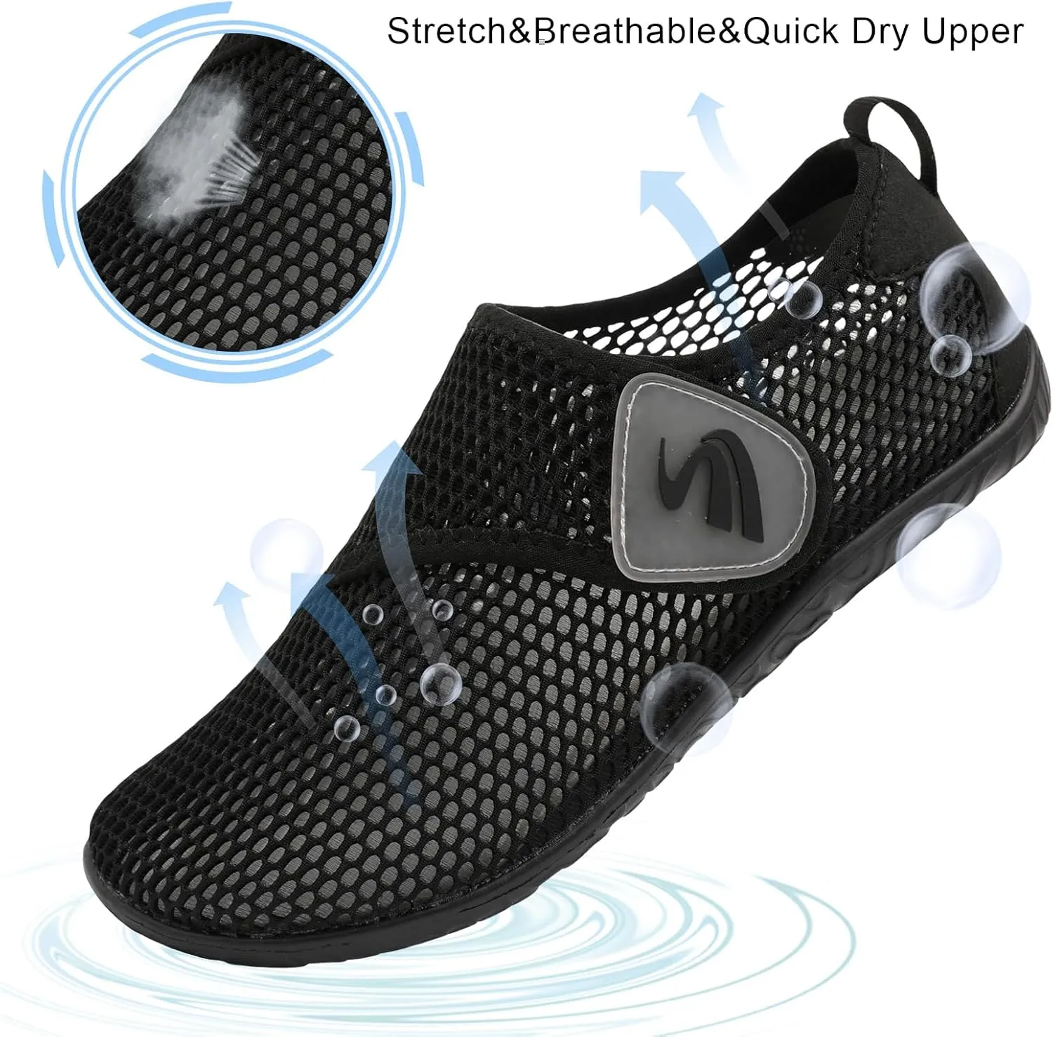 Spesoul Womens and Mens Water Shoes Breathable Quick Dry Soft Barefoot Aqua Socks for Hiking Swim Beach Surf Yoga Sport