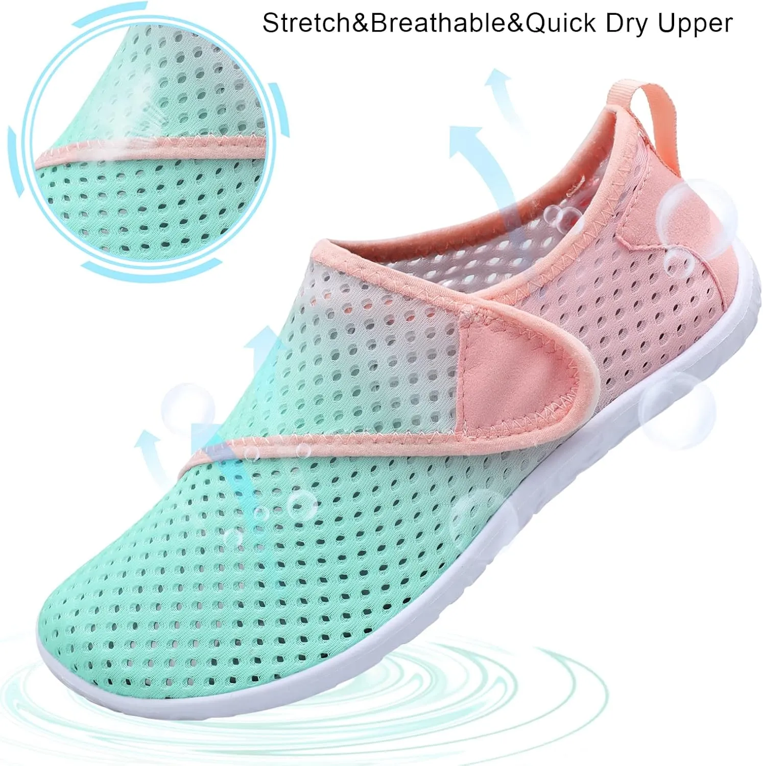 Spesoul Womens and Mens Water Shoes Breathable Quick Dry Soft Barefoot Aqua Socks for Hiking Swim Beach Surf Yoga Sport