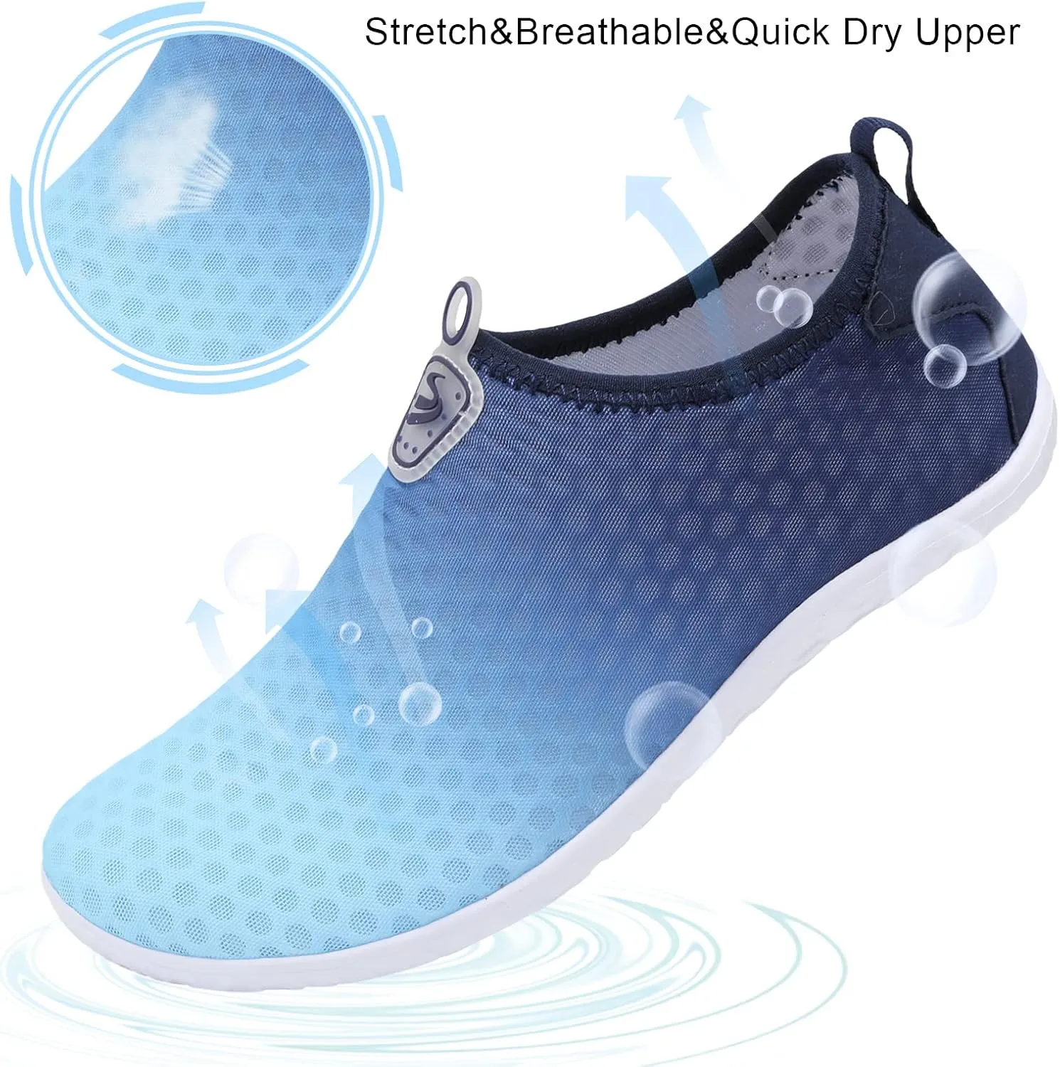 Spesoul Womens and Mens Water Shoes Breathable Quick Dry Soft Barefoot Aqua Socks for Hiking Swim Beach Surf Yoga Sport