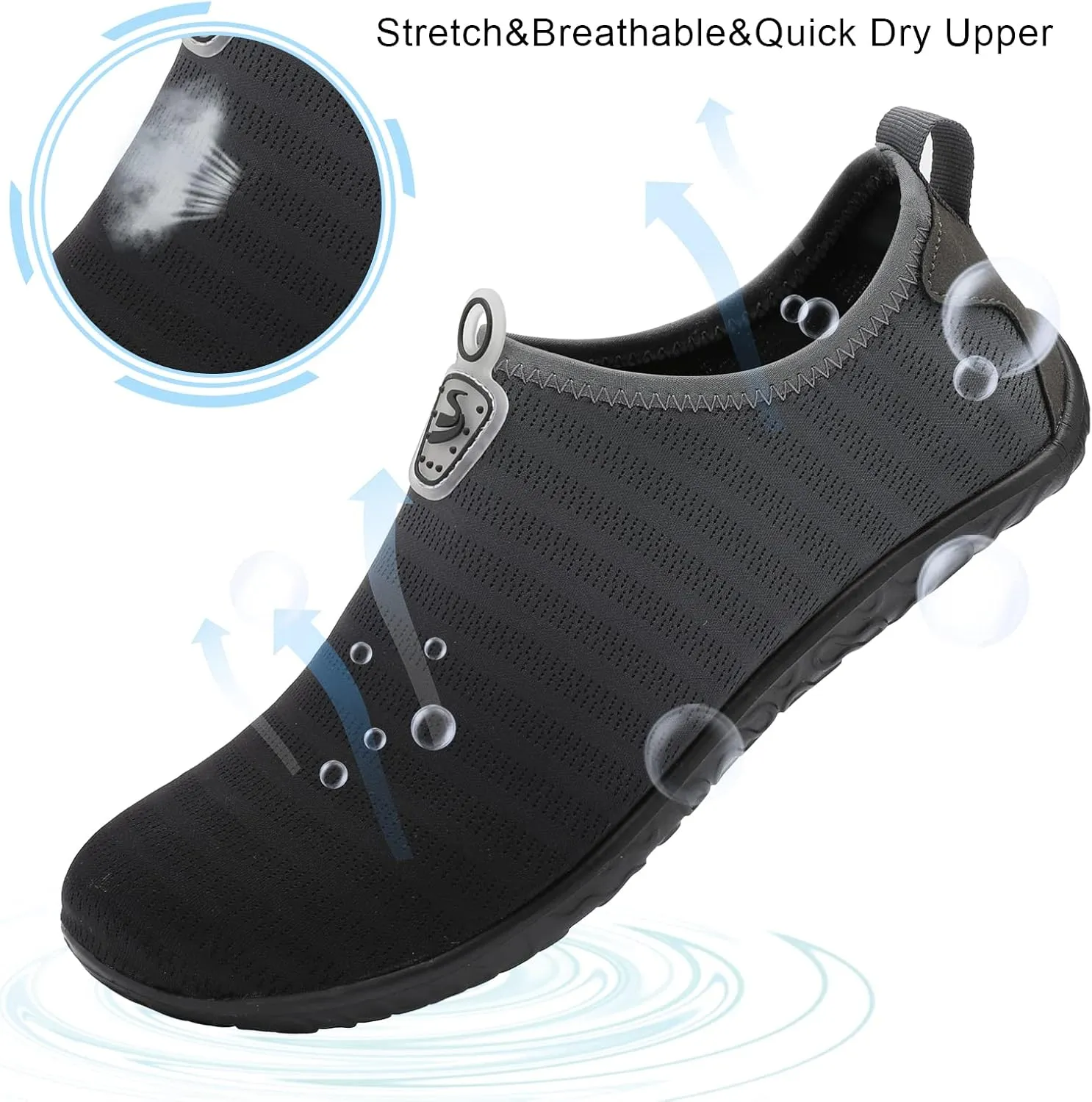 Spesoul Womens and Mens Water Shoes Breathable Quick Dry Soft Barefoot Aqua Socks for Hiking Swim Beach Surf Yoga Sport