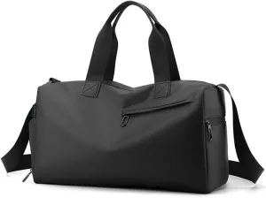 Sports Bag with Wet Pocket & Shoes Compartment Lightweight Gym Workout Bag for Men &Women(Black)
