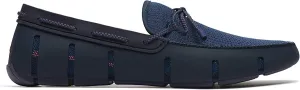 SWIMS Mens Braided Lace Loafers Shoes for Men, Casual Beach Loafer,Blue Navy 002