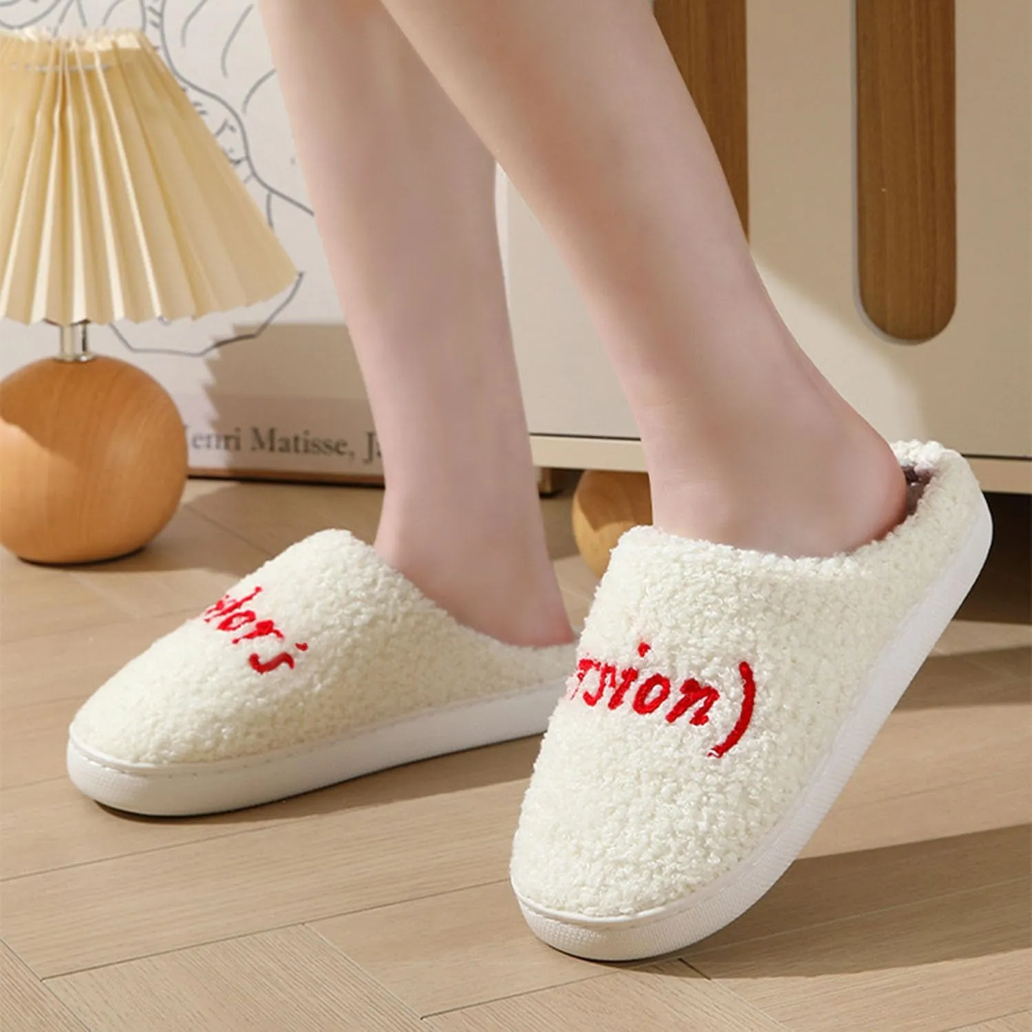 Taylors Slippers For Women Men, Comfy Ladies Bedroom Slipper, Birthday Gifts for Women, Cute House Shoe, Warm Fuzzy Indoor Memory Foam Slip on Shoes