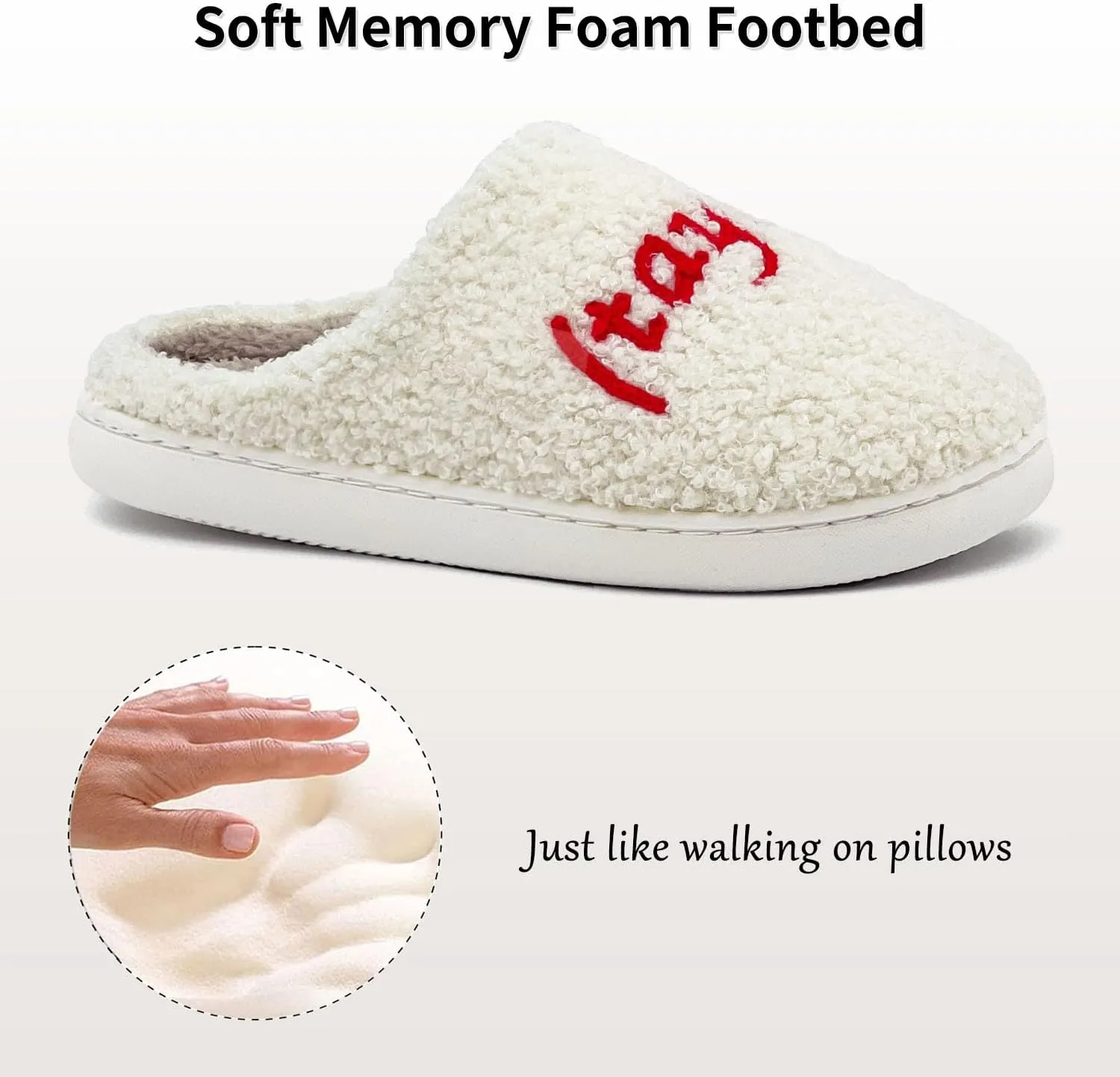 Taylors Slippers For Women Men, Comfy Ladies Bedroom Slipper, Birthday Gifts for Women, Cute House Shoe, Warm Fuzzy Indoor Memory Foam Slip on Shoes