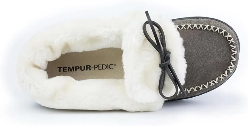 Tempur-Pedic Womens Laurin Moccasin Casual Slippers Casual - Black