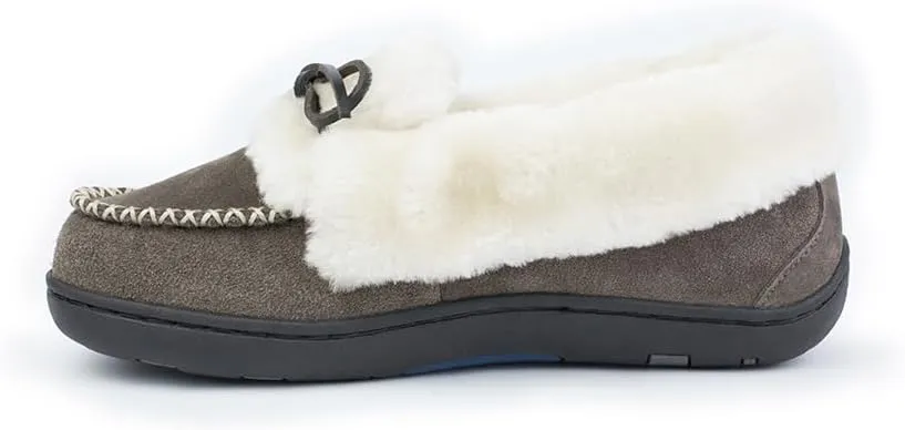 Tempur-Pedic Womens Laurin Moccasin Casual Slippers Casual - Black