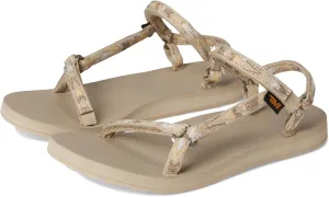 Teva Women's Original Universal Slim Sport Sandal, Archive Wings White Pepper, 7