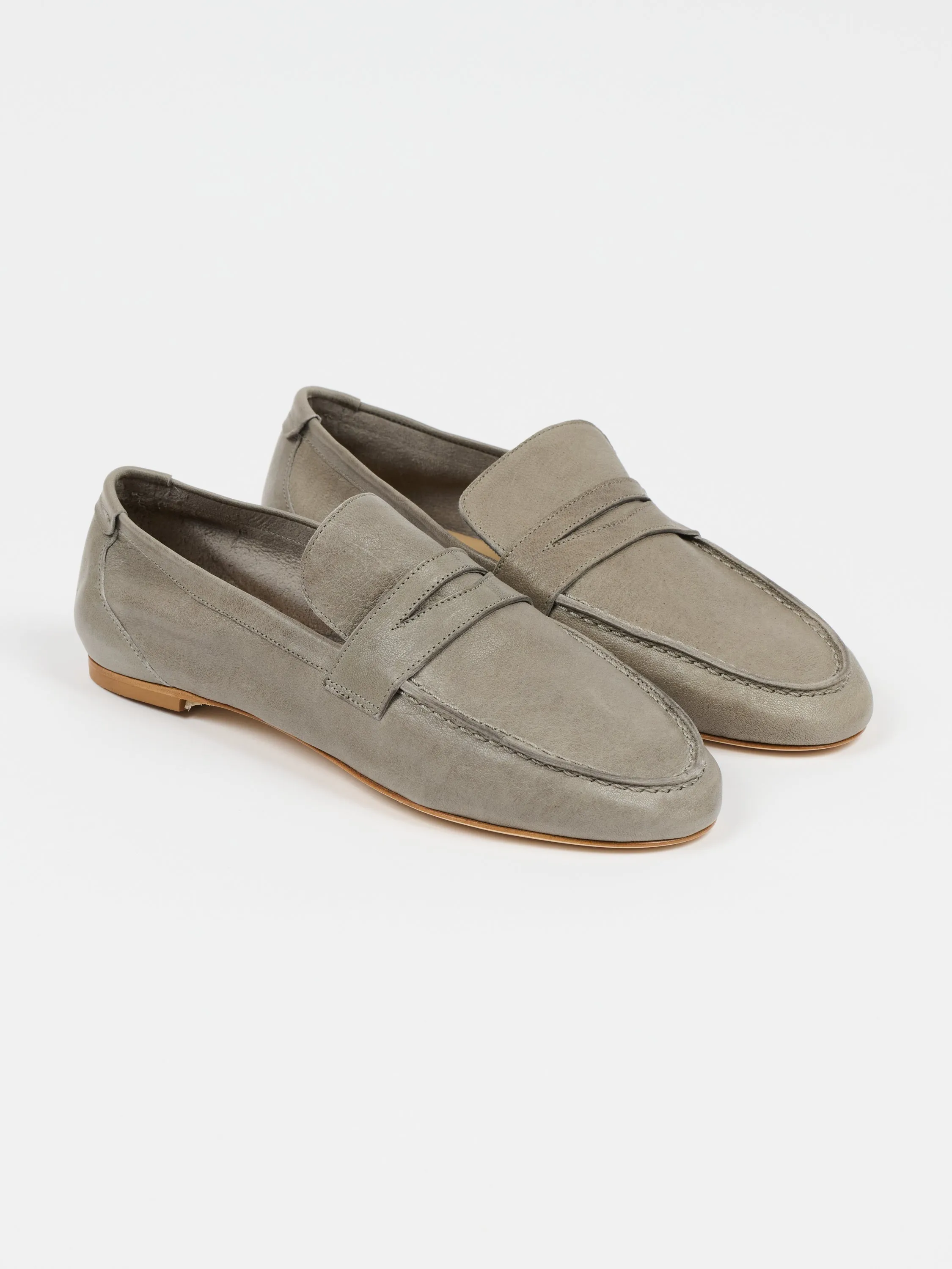 The Unlined Penny Loafer in Graphite