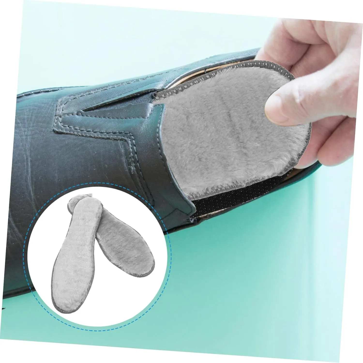 Thickened Insoles Winter Insoles Layer Furry Shoe Inserts for Boots Work Boots