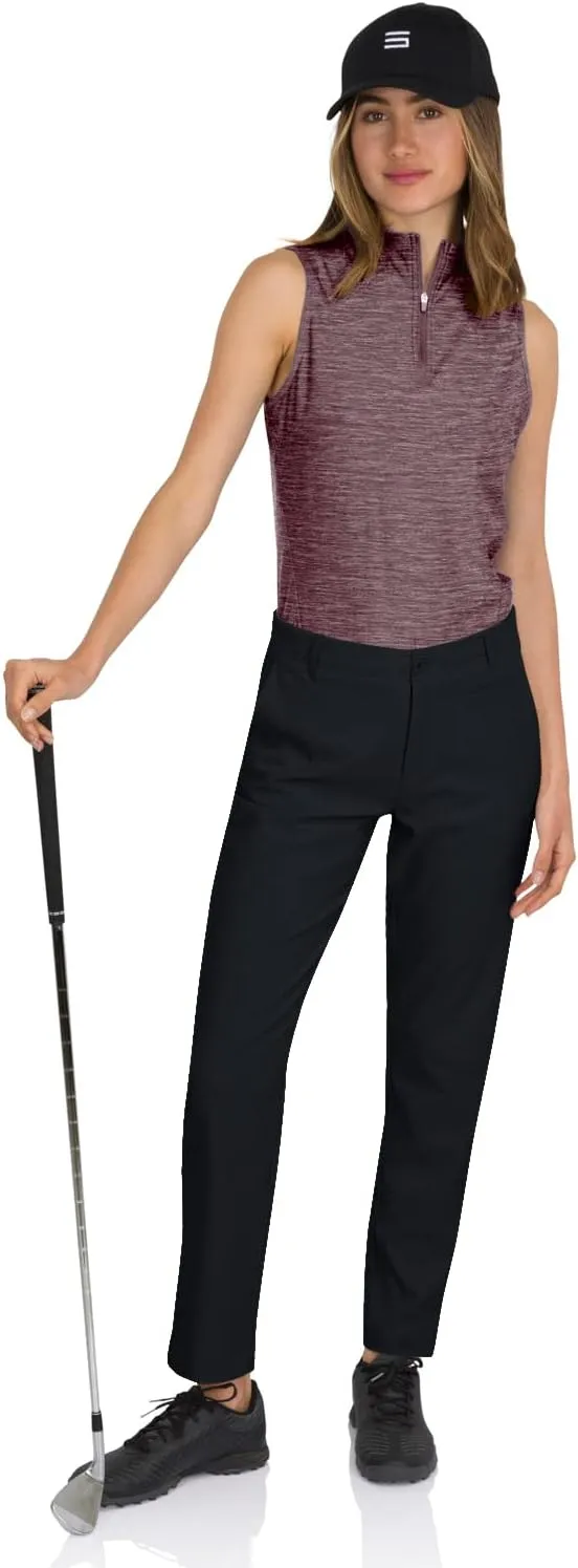 Three Sixty Six Women’s Quick Dry Golf Pants - Front Coin Pocket, 4-Way Stretc, Anti-Odor & Moisture Wicking Fabric
