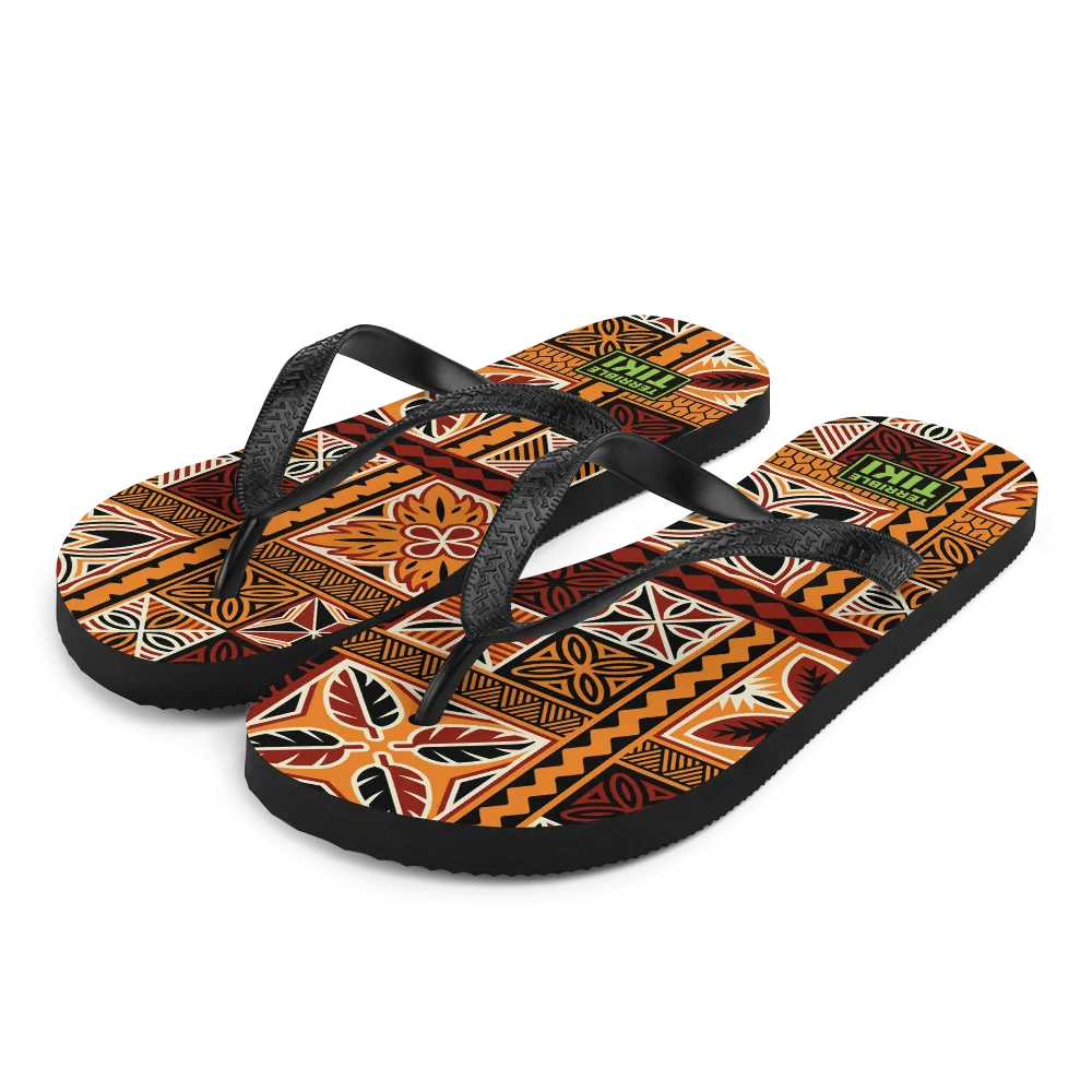 Tiki Squares Flip-Flops