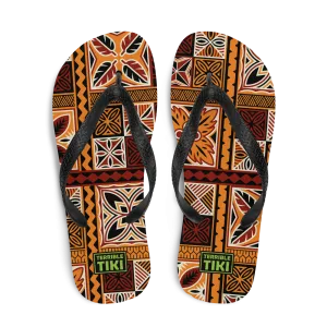 Tiki Squares Flip-Flops