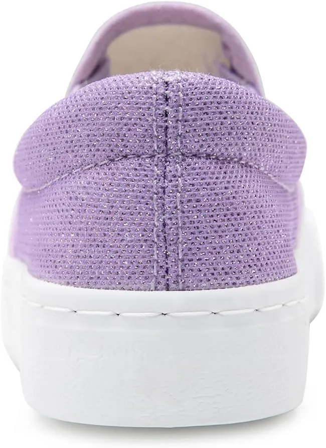 Toandon Toddler Girls Kids Sparkle Slip On Sneakers Loafers Age 2-10