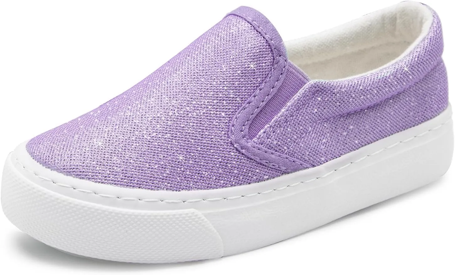 Toandon Toddler Girls Kids Sparkle Slip On Sneakers Loafers Age 2-10