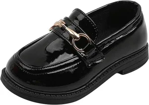 Toddler Boy’s Girl’s Dress Shoes Comfort Lace-Up Oxford School Uniform Shoes Loafer Flats