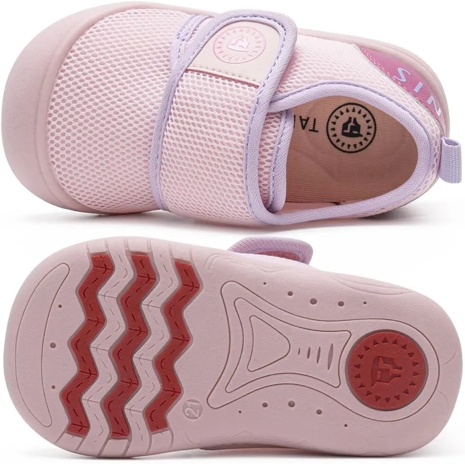 Toddler Shoes Boys Girls Non-Slip Infant Sneaker Rubber Sole Baby Crib First Walker Shoes