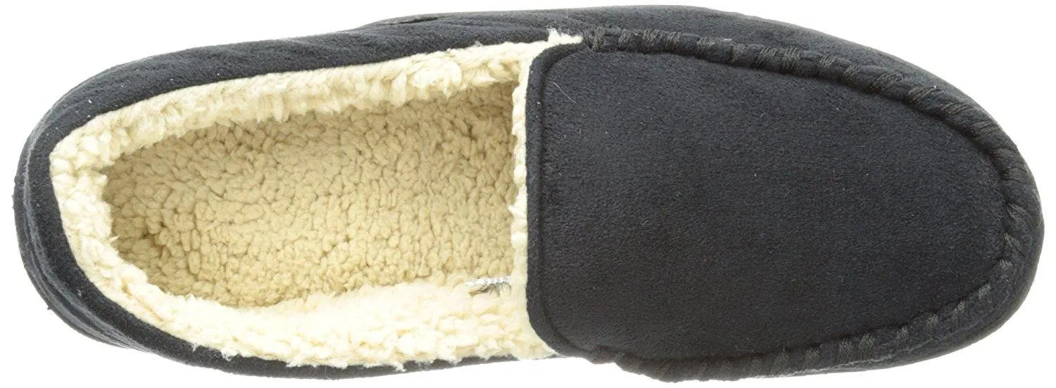 Totes Men's Microsuede Slipper with Sherpa Lining