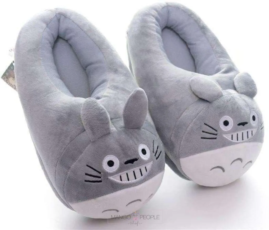 Totoro Plush Slippers
