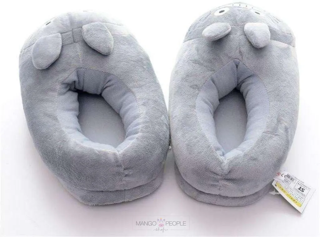 Totoro Plush Slippers