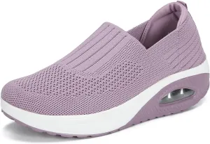 Touchmosees Women's Daily Walker Air Cushion Orthopedic Diabetic-Friendly Wedge Sneaker