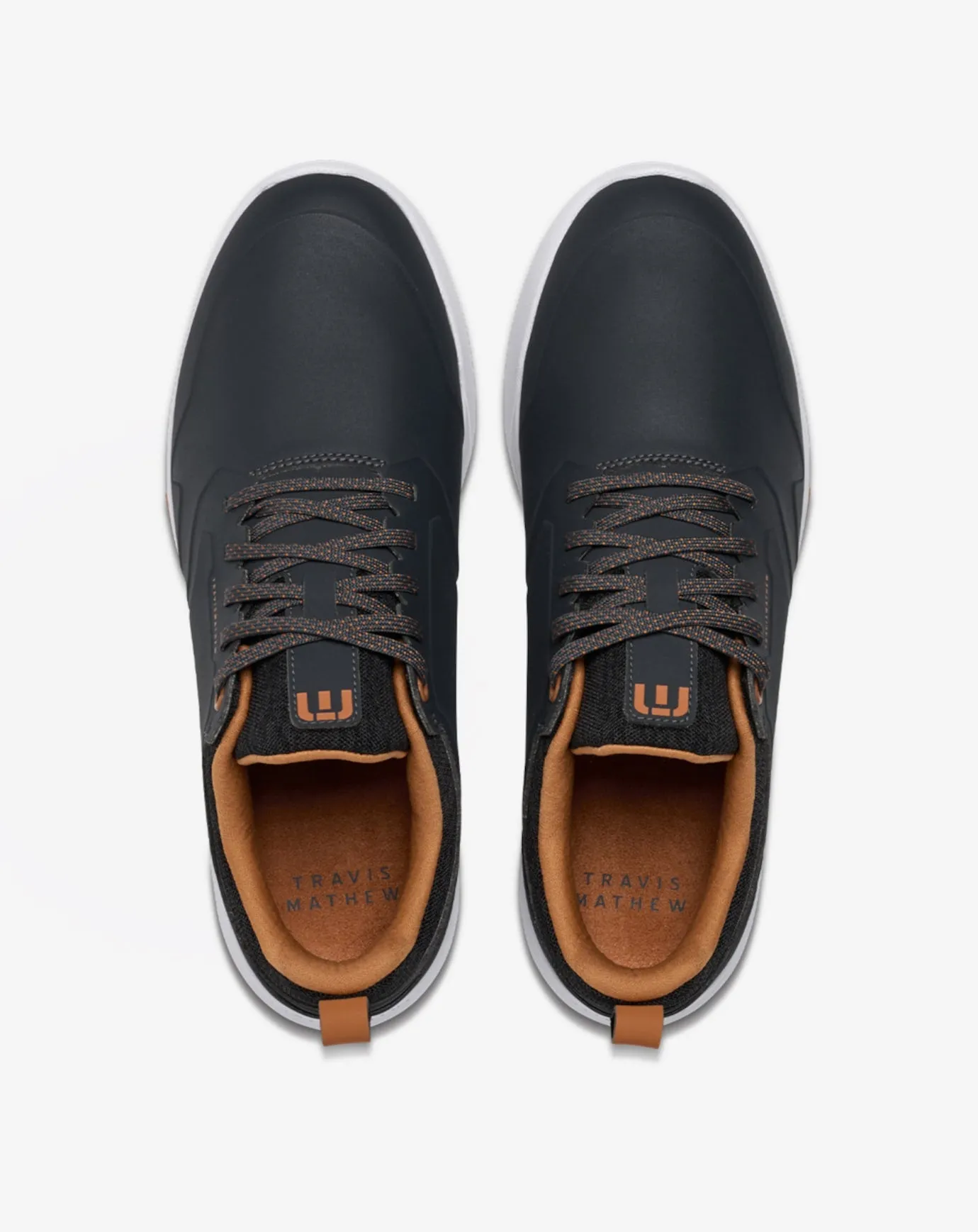 Travis Mathew Daily Pro Hybrid Plus Golf Shoe in Ebony/Almond
