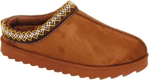 TRENDSUP Women's Platform Slippers, Suede Short Ankle Boots, Fur Fleece Lined, Slip-on, Durable for Indoor and Outdoor, Warm and Fuzzy