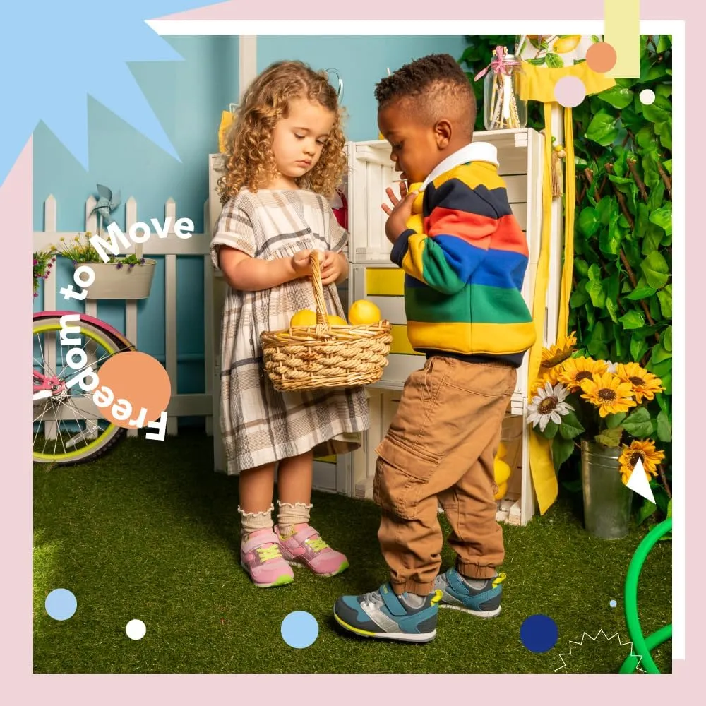 TSUKIHOSHI RACER Kids Shoes - Strap-Closure Machine-Washable Kids and Toddler Shoes with Wide Toe Box & Slip-Resistant, Non-Marking Outsoles, Ages 1-8