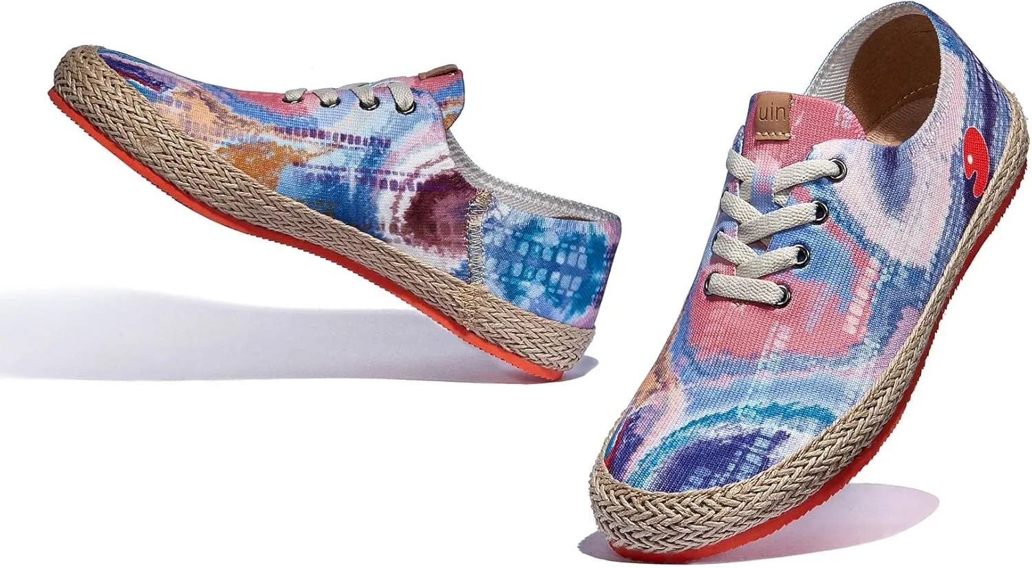 UIN Women's Art Painted Walking Casual Travel Shoes Lightweight Comfort Fashion Sneaker Formentera Series