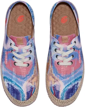 UIN Women's Art Painted Walking Casual Travel Shoes Lightweight Comfort Fashion Sneaker Formentera Series