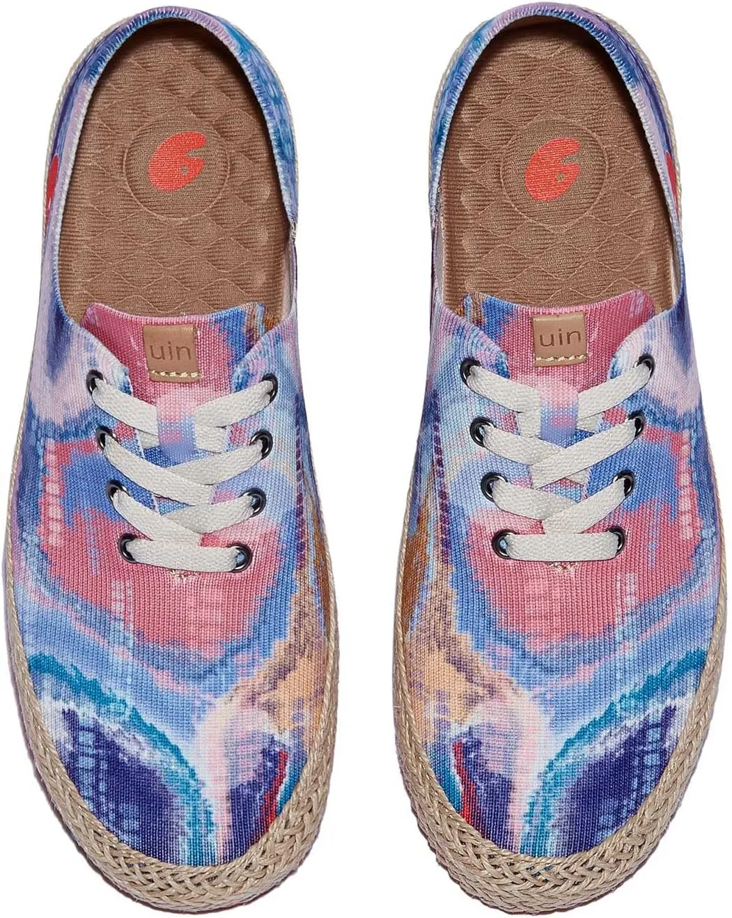 UIN Women's Art Painted Walking Casual Travel Shoes Lightweight Comfort Fashion Sneaker Formentera Series