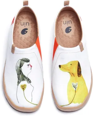 UIN Women's Walking Travel Shoes Slip On Microfiber Casual Loafers Lightweight Comfort Fashion Sneaker Toledo
