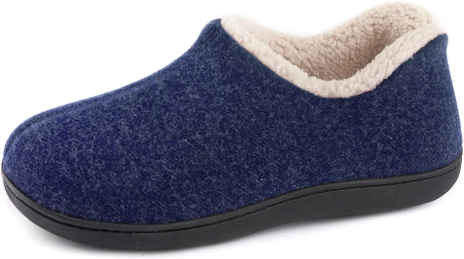 ULTRAIDEAS Women's Indoor Loafer House Slippers with Memory Foam, Ladies Warm Closed Back House Shoes with Non-Slip Outdoor Rubber Sole