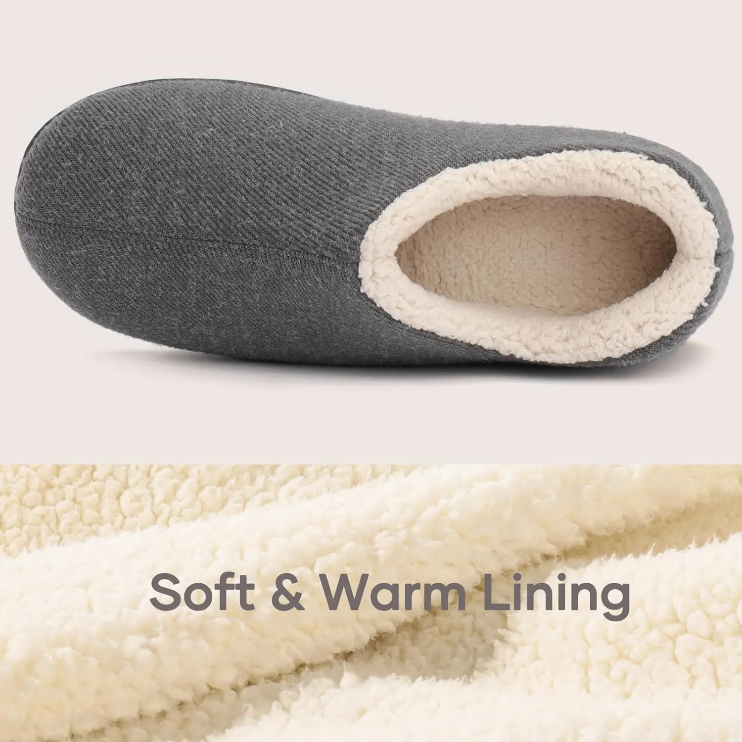ULTRAIDEAS Women's Indoor Loafer House Slippers with Memory Foam, Ladies Warm Closed Back House Shoes with Non-Slip Outdoor Rubber Sole