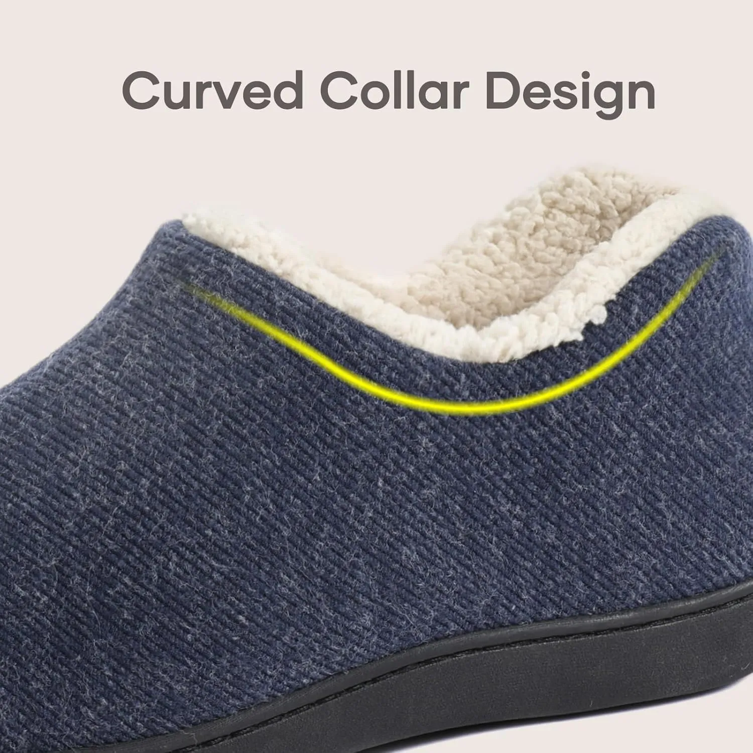 ULTRAIDEAS Women's Indoor Loafer House Slippers with Memory Foam, Ladies Warm Closed Back House Shoes with Non-Slip Outdoor Rubber Sole