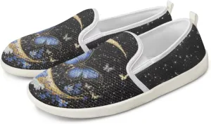UNICEU Women Slip On Walking Sneaker Light Weight Sneaker Low Cut Flat Work Loafers Womens Casual Footwear Trainer