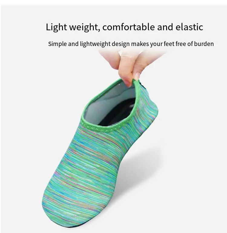 Unisex Light Water Shoes Women Swimming Diving Socks Aqua Beach Sandal Flat Shoe for Men Seaside Non-Slip Sneaker Socks Slipper