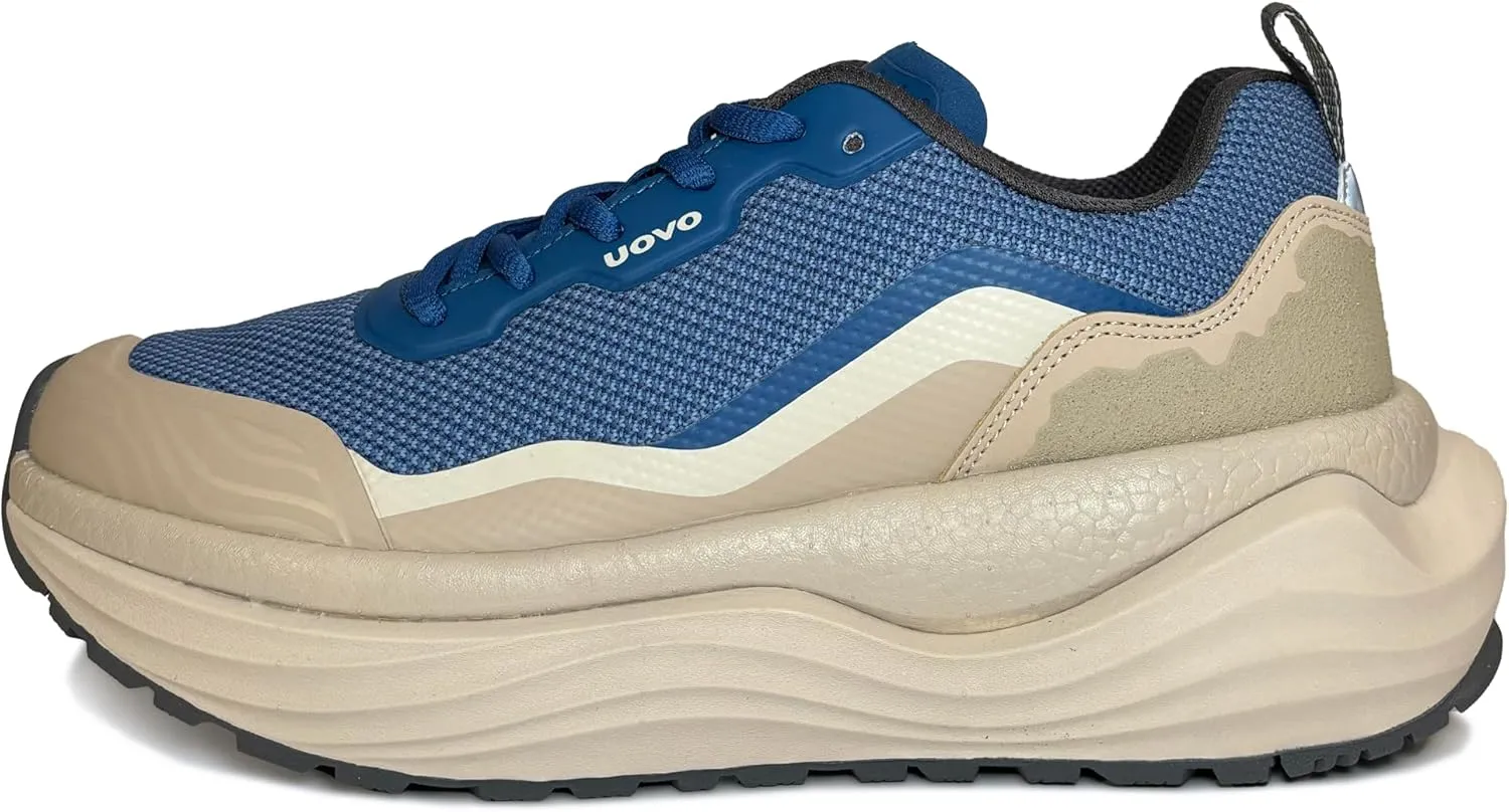 UOVO Flow Women’s Sneaker – Lightweight Athletic Shoe with Breathable Knit, Water Repellent Finish, and Dual-Density Cushioning