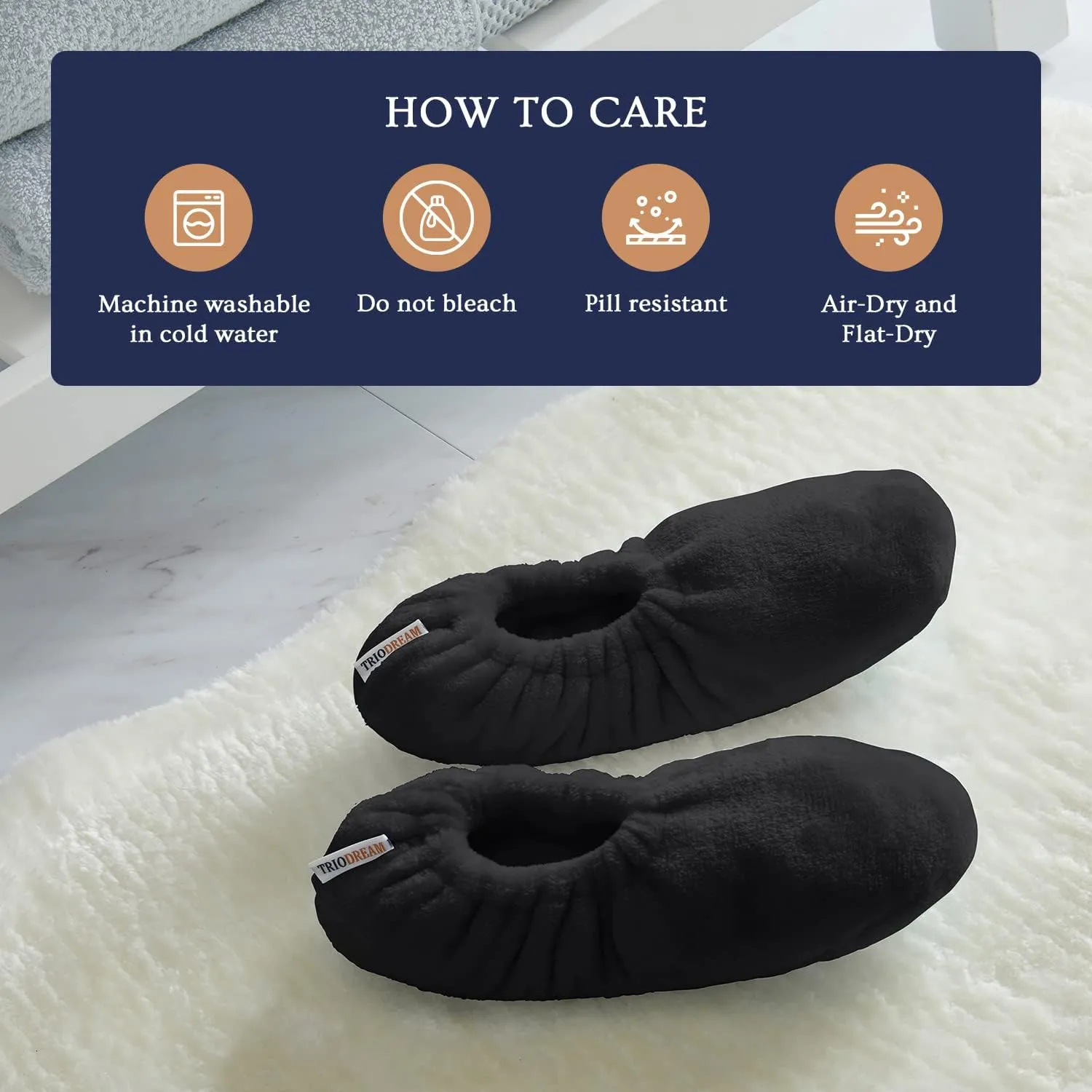 Velvet Plush Memory Foam Warm Slipper Socks For Women | Non-Slip One Size Fuzzy Socks For Women | Ultra Plush and Cozy Warmth Collection