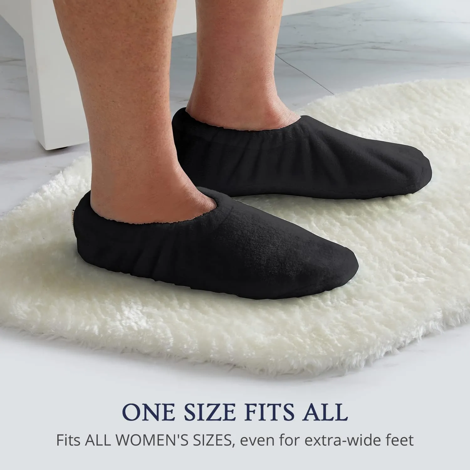 Velvet Plush Memory Foam Warm Slipper Socks For Women | Non-Slip One Size Fuzzy Socks For Women | Ultra Plush and Cozy Warmth Collection