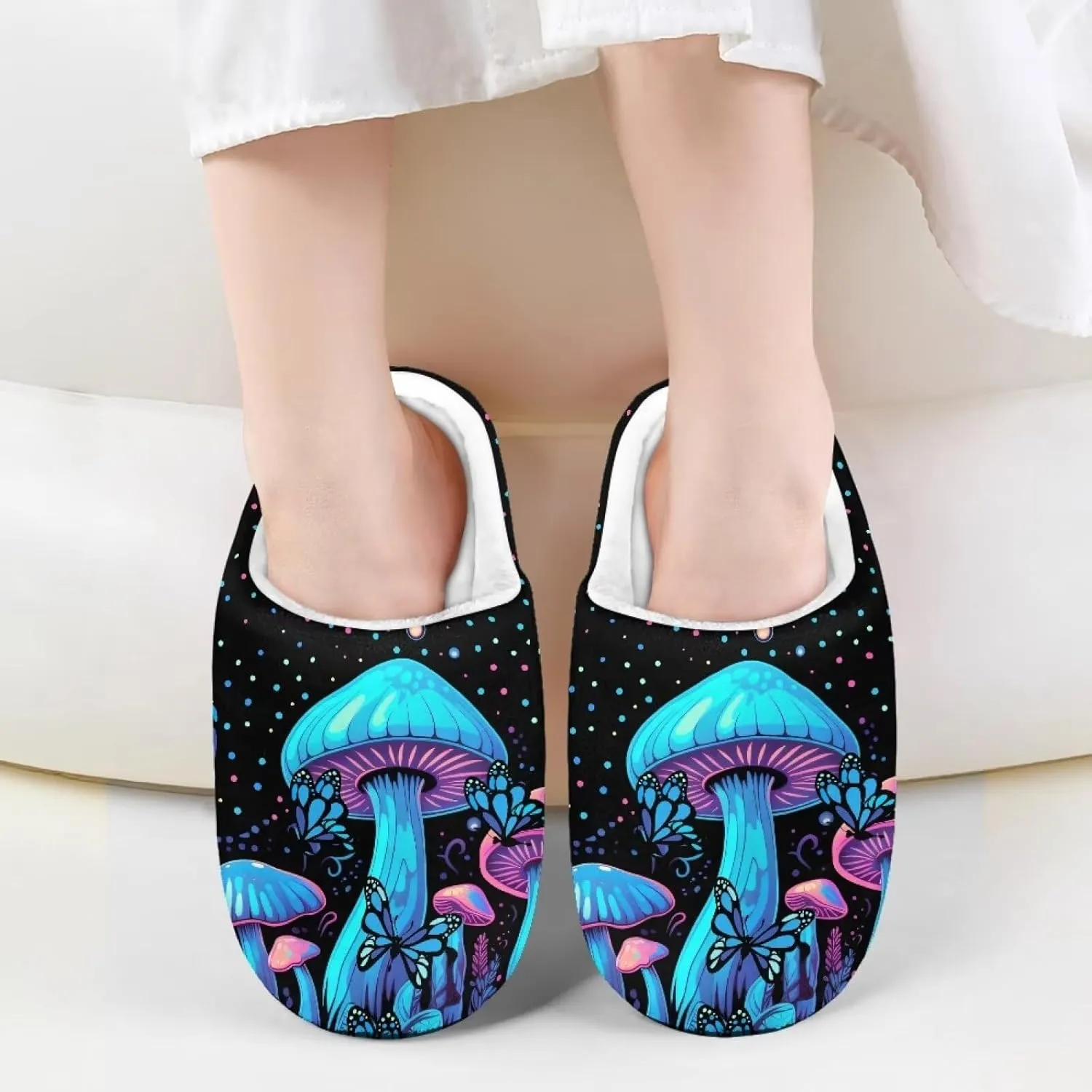 Veniyate House Slippers Cozy Plush Indoor Outdoor House Shoes Bedroom Slippers for Toddler Kid