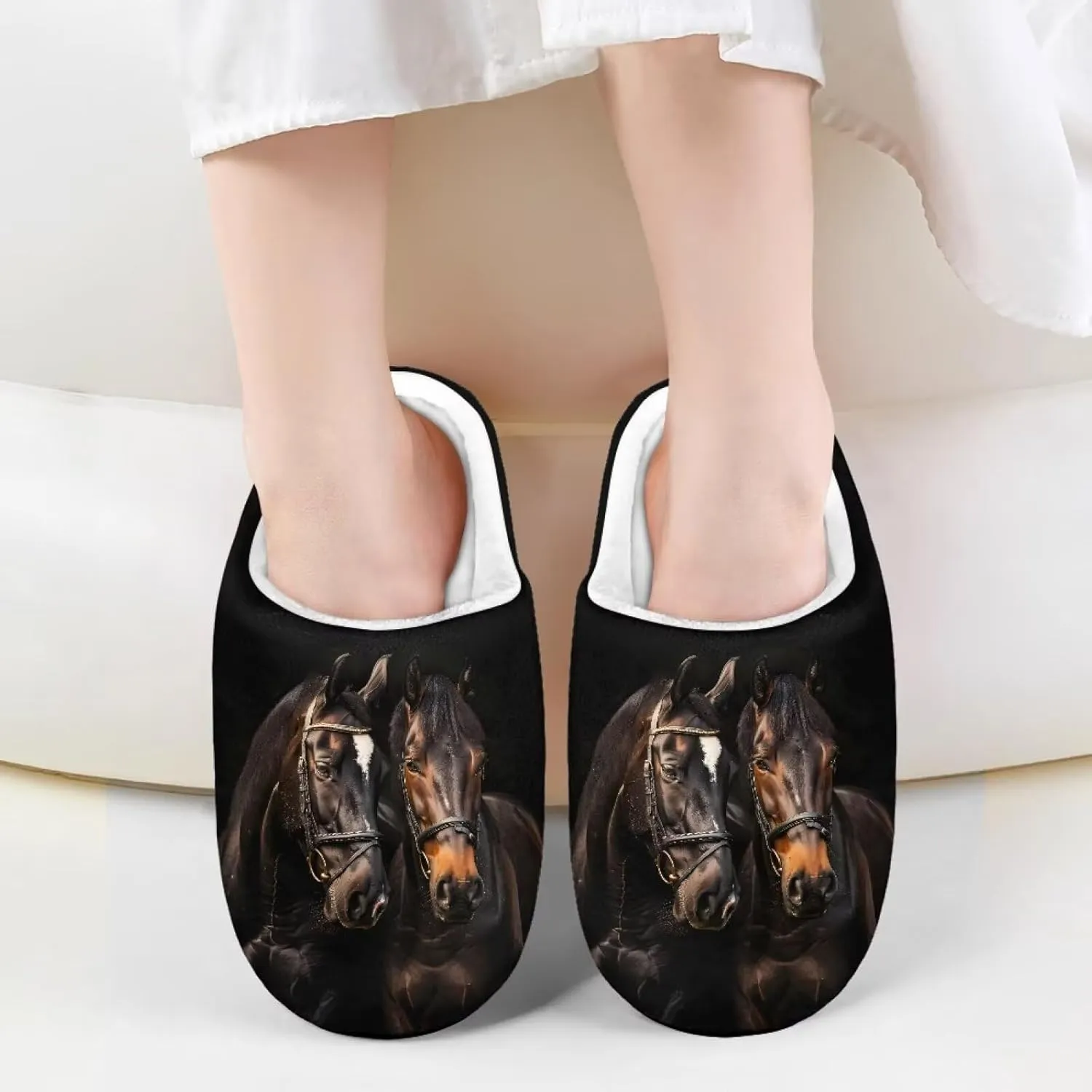 Veniyate House Slippers Cozy Plush Indoor Outdoor House Shoes Bedroom Slippers for Toddler Kid