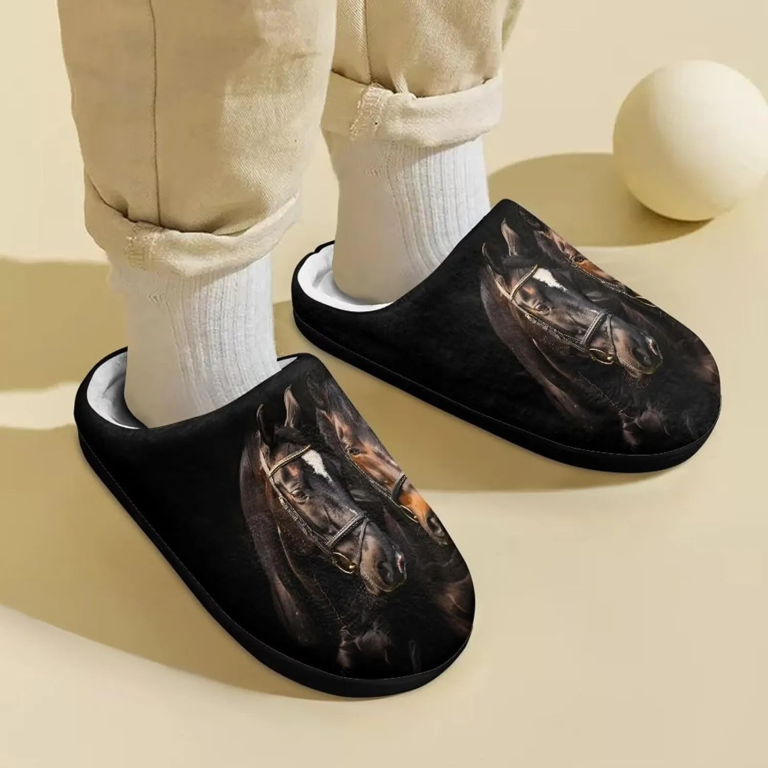 Veniyate House Slippers Cozy Plush Indoor Outdoor House Shoes Bedroom Slippers for Toddler Kid