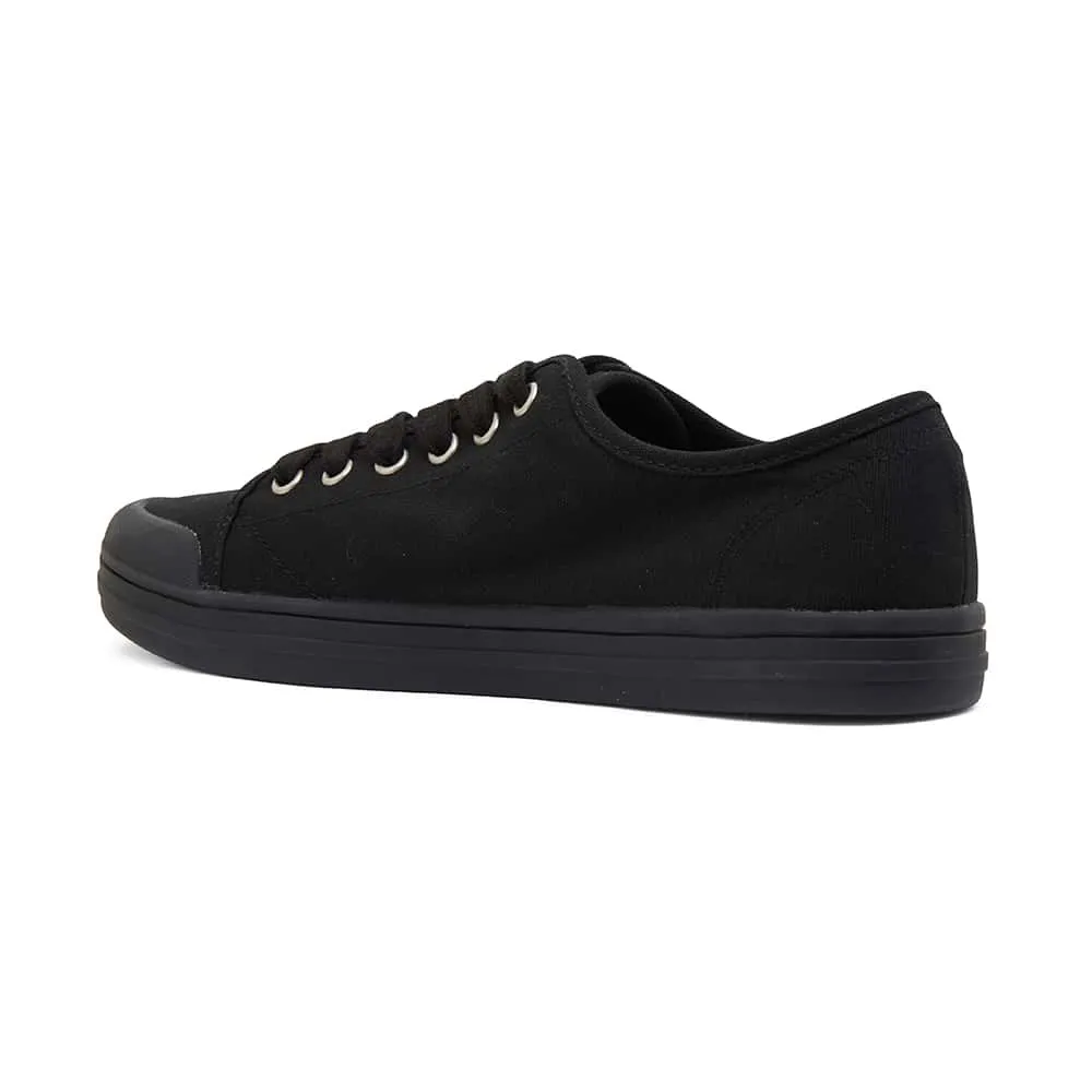 Ventura Sneaker in Black Canvas