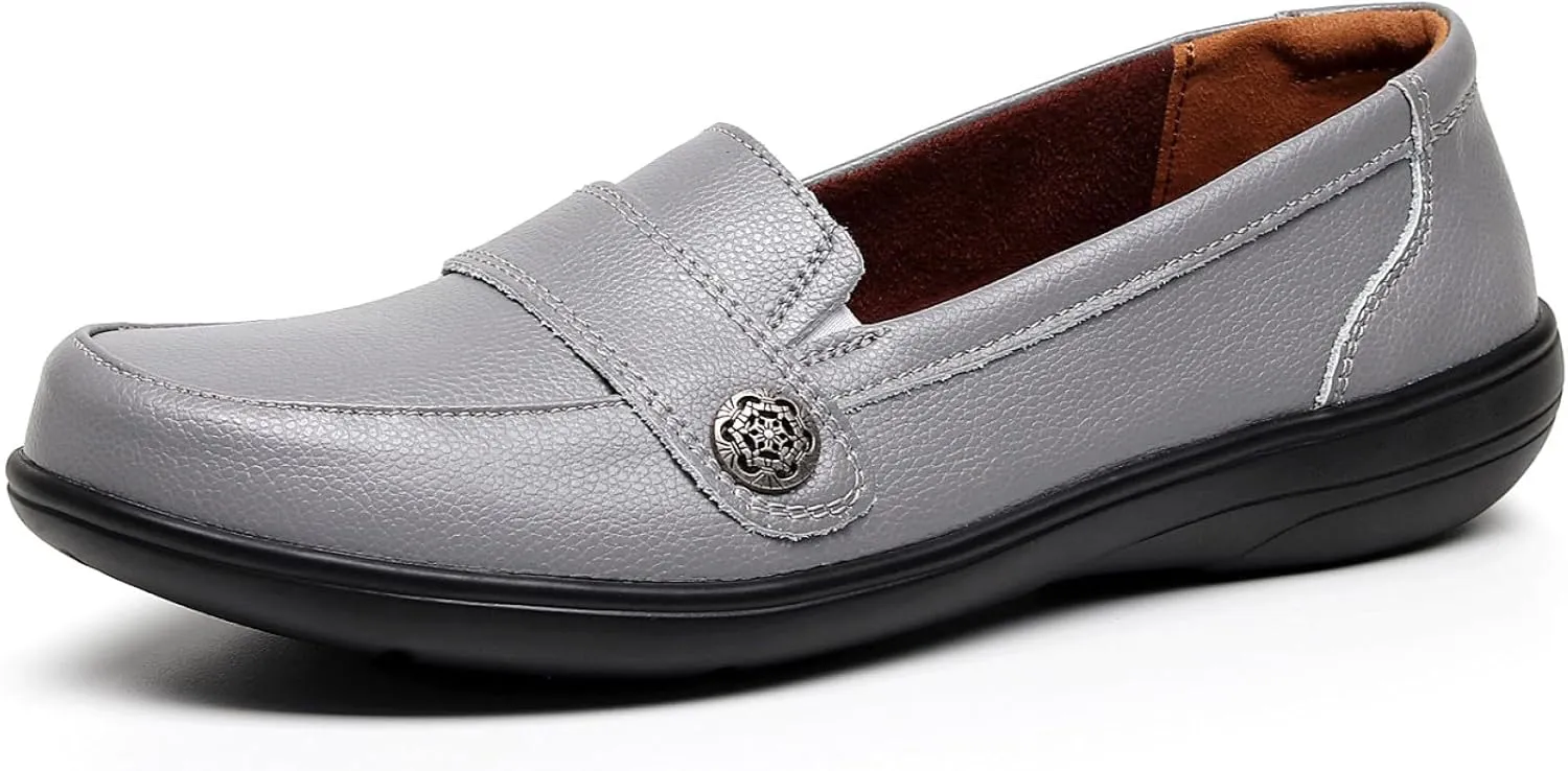 VenusCelia Women's Band Walking Flat Loafer