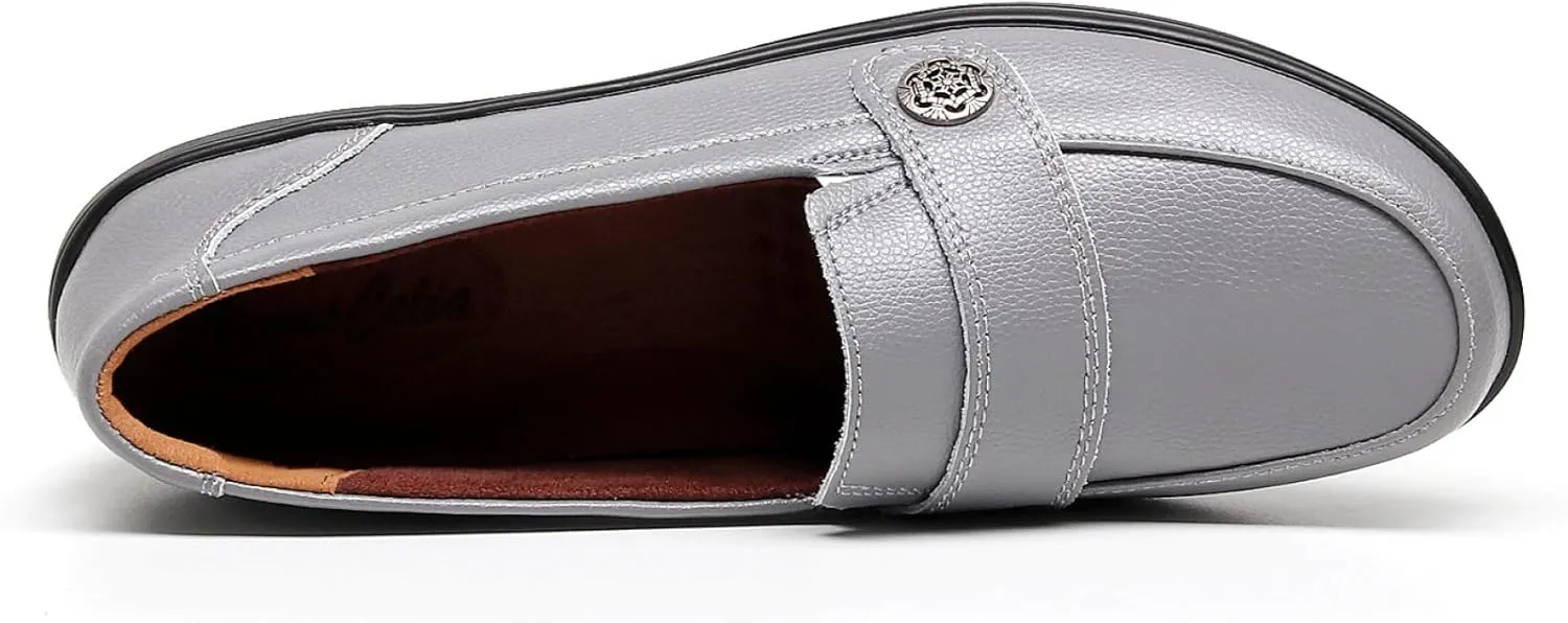 VenusCelia Women's Band Walking Flat Loafer