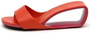 Vertundy Womens Slip On Wedge Heels Round Toe Backless Low Heel Mule Sandals