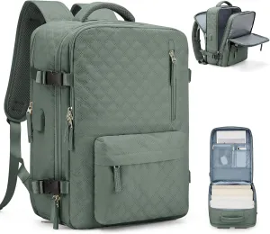 VGCUB Large Travel Backpack for Women Men, Carry on Backpack Airline Approved Gym Backpack Waterproof Business Laptop Daypack,Army Green