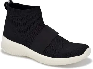 VINTAGE HAVANA Women's Jasmine Knit Sock Top Mid-Top Sneaker, Black, 7